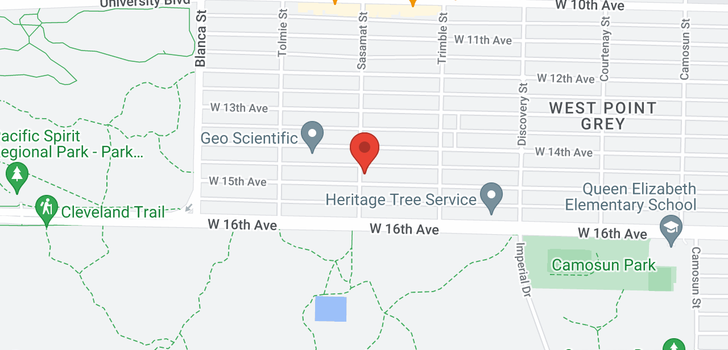 map of 4497 W 15TH AVENUE